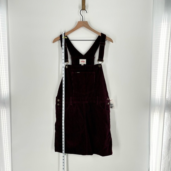 New! Wrangler Overall Dress Corduroy Style Pockets Skirtall Western Size Medium - Picture 11 of 11